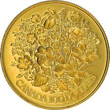 Moneda, Canadá, Elizabeth II, 100 Dollars, 1977, Royal Canadian Mint, Ottawa