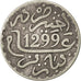 Moneda, Marruecos, Moulay al-Hasan I, Dirham, 1881, Paris, BC+, Plata, KM:5