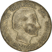 Moneta, Uruguay, 50 Centesimos, 1943, Santiago, MB+, Argento, KM:31