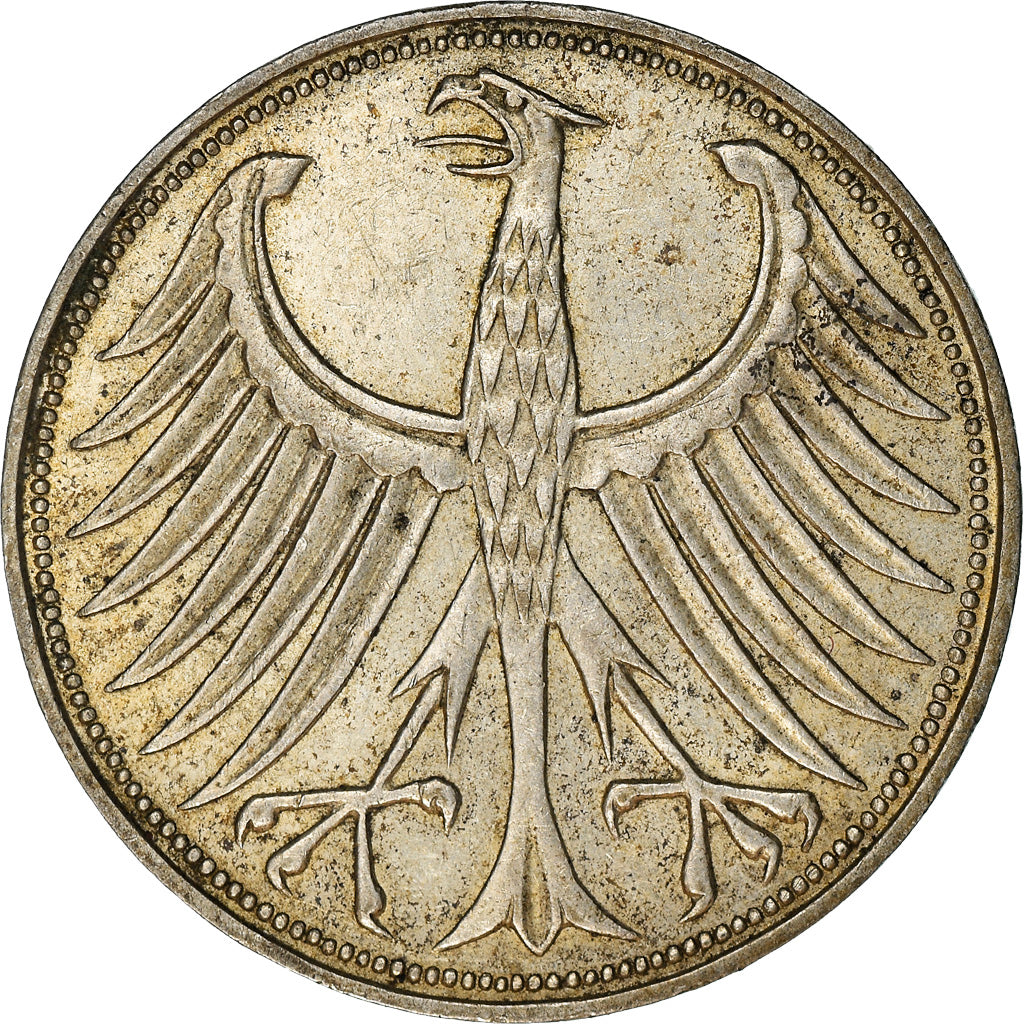 Münze, Bundesrepublik Deutschland, 5 Mark, 1951, Munich, SS+, Silber, KM:112.1