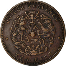 Moeda, China, HUPEH PROVINCE, Kuang-hs, 10 Cash, Ching, EF(40-45), Cobre, KM:122