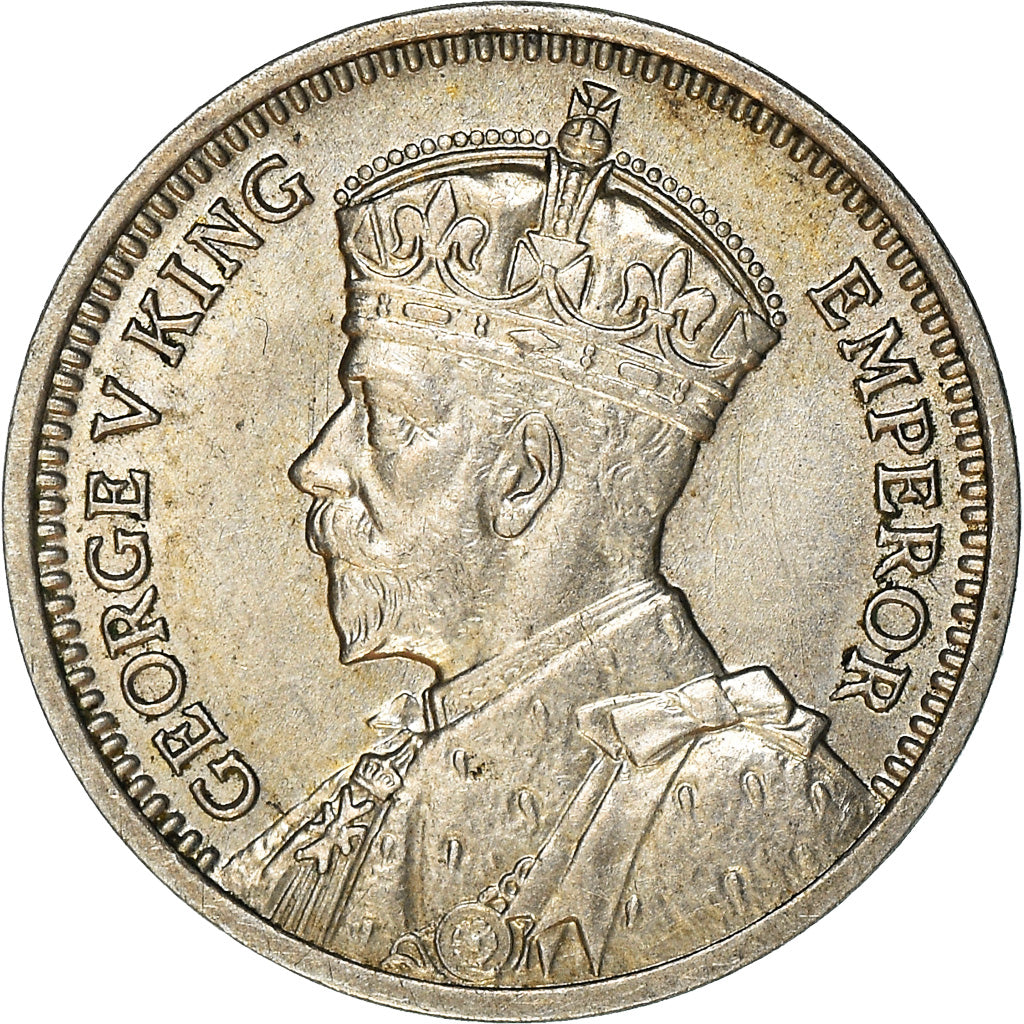 Monnaie, Nouvelle-Zélande, George V, 3 Pence, 1933, TTB+, Argent, KM:1