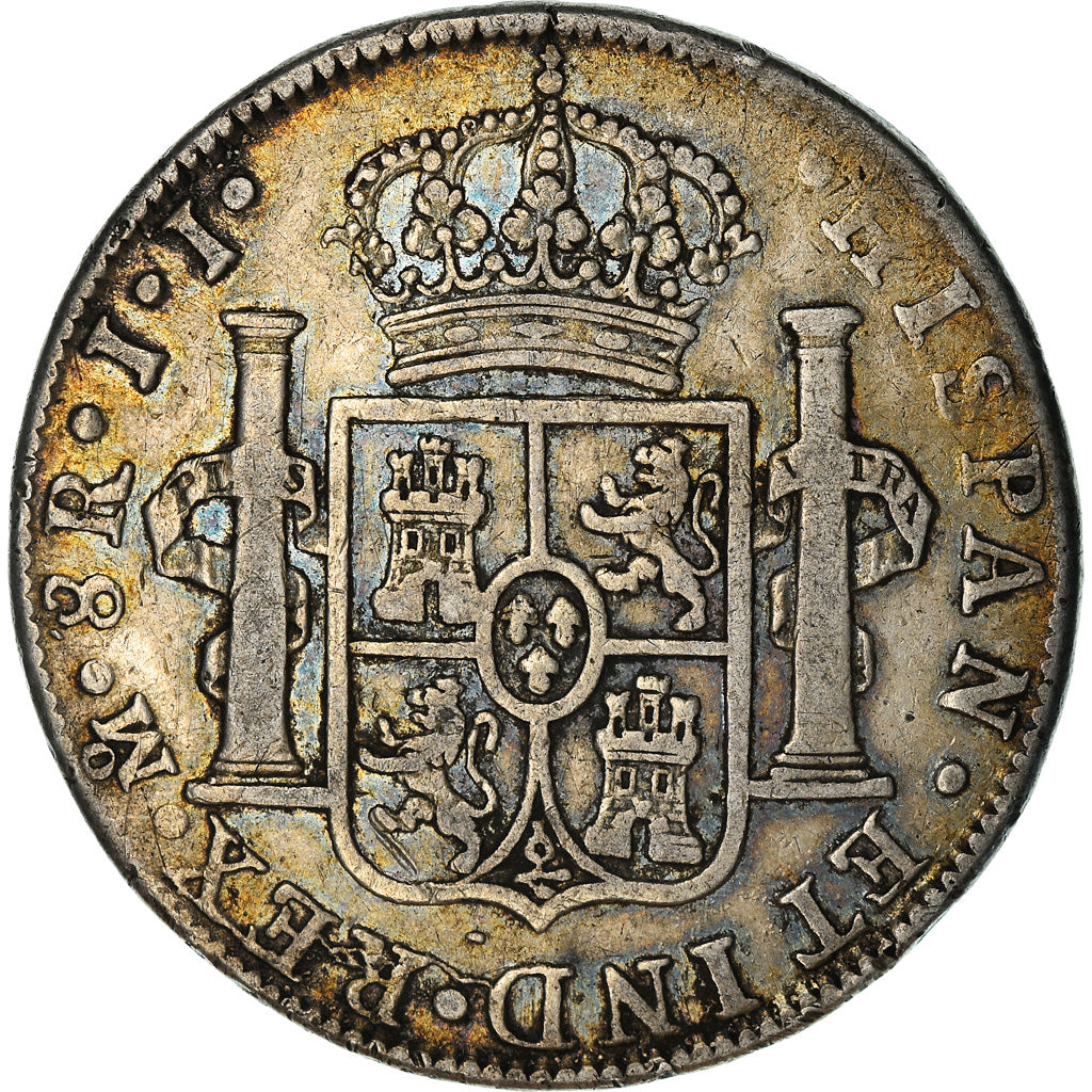 Monnaie, Mexique, Ferdinand VII, 8 Reales, 1819, Mexico City, TB, Argent, KM:111