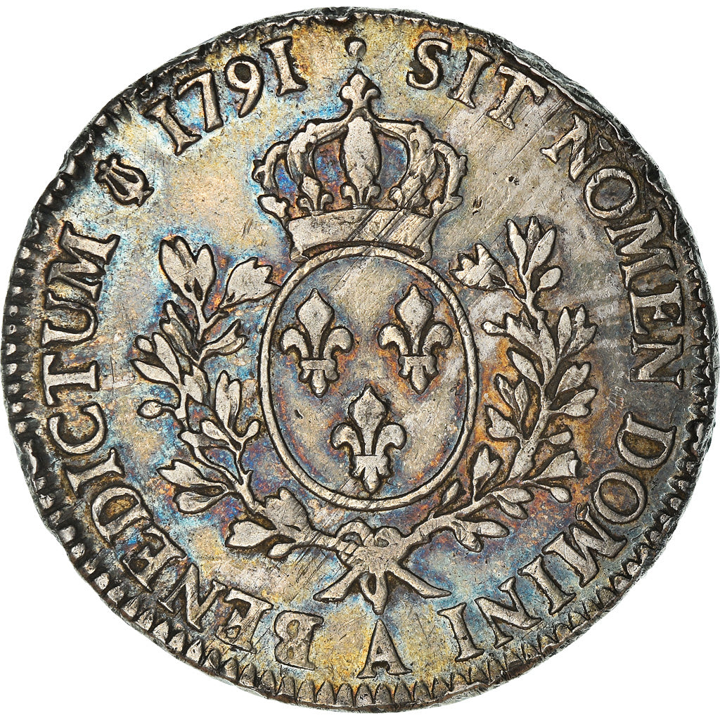Coin, France, Louis XVI, Écu aux branches d'olivier, Ecu, 1791, Paris