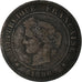 Moneta, Francia, Cérès, 5 Centimes, 1896, Paris, Torche, B+, Bronzo, KM:821.1