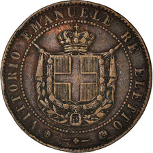 Monnaie, États italiens, EMILIA, Vittorio Emanuele II, 5 Centesimi, 1859