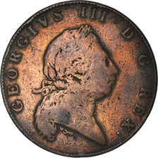 Moneta, Bermuda, George III, Penny, 1793, MB, Rame, KM:5