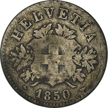Moneta, Svizzera, 20 Rappen, 1850, Strasbourg, MB, Biglione, KM:7