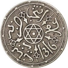 MOROCCO, Dirham, 1898, Paris, KM #10.2, EF(40-45), Silver, Lecompte #125, 2.90