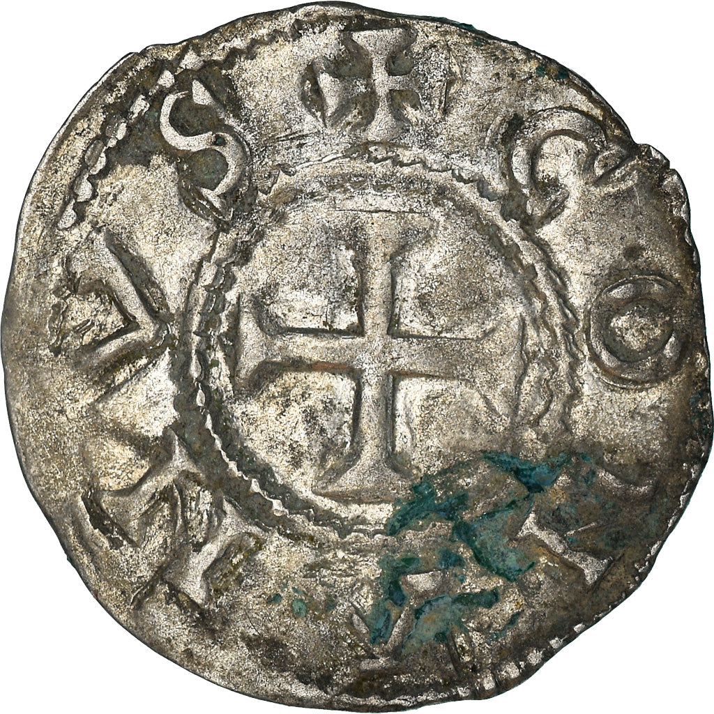 Moeda, França, Conan IV, Denier, XIIth century, Rennes, Rara, AU(55-58)