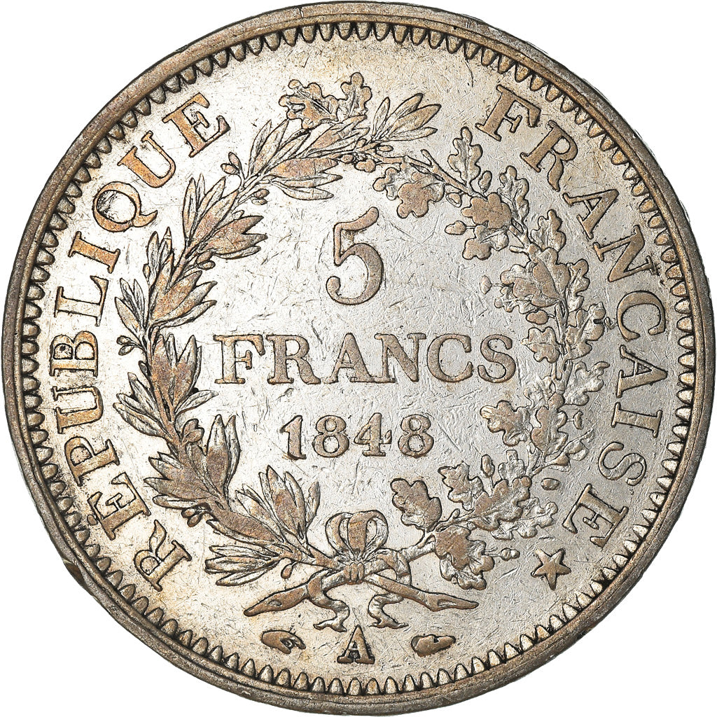 Monnaie, France, Hercule, 5 Francs, 1848, Paris, TB, Argent, KM:756.1
