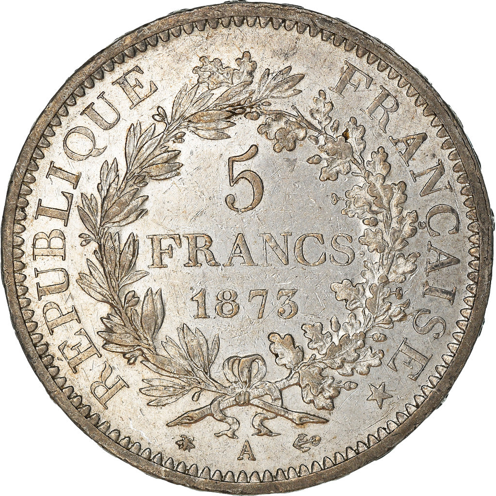 Münze, Frankreich, Hercule, 5 Francs, 1873, Paris, SS, Silber, KM:820.1