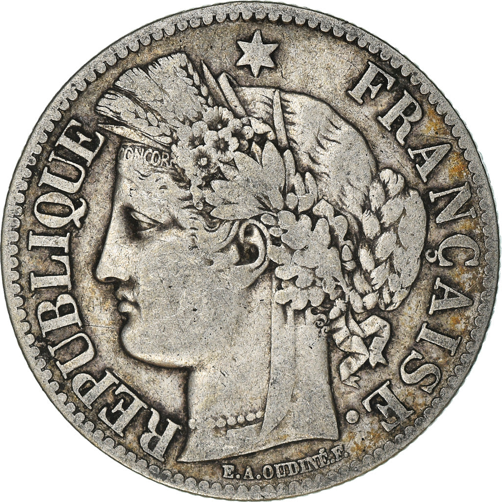 Monnaie, France, Cérès, 2 Francs, 1871, Paris, TB+, Argent, Gadoury:530