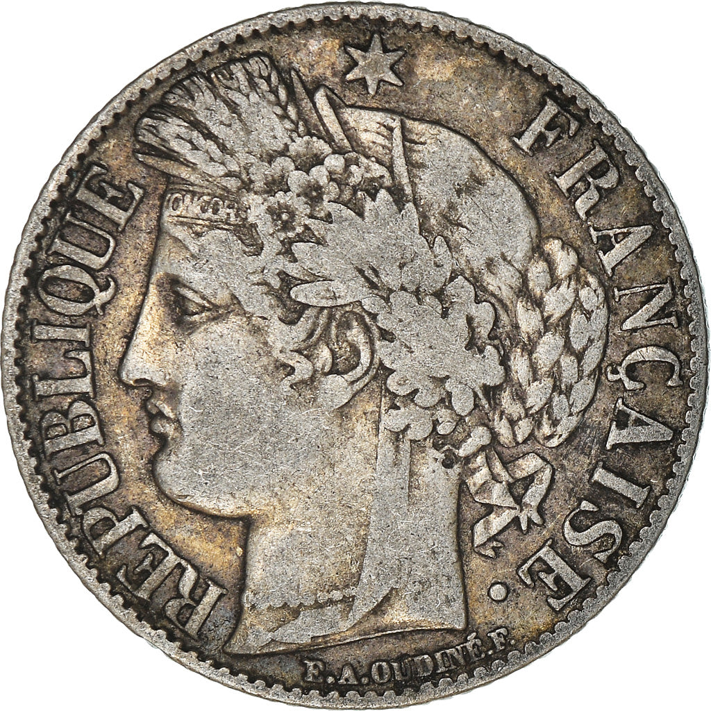 Coin, France, Cérès, Franc, 1887, Paris, VF(30-35), Silver, KM:822.1