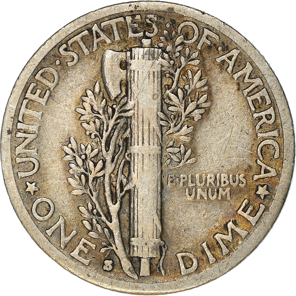Coin, United States, Mercury Dime, Dime, 1935, U.S. Mint, San Francisco