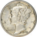 Moneta, Stati Uniti, Mercury Dime, Dime, 1943, U.S. Mint, Denver, BB+, Argento