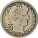 Monnaie, États-Unis, Barber Quarter, Quarter, 1898, U.S. Mint, Philadelphie