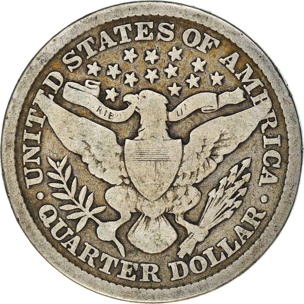 Monnaie, États-Unis, Barber Quarter, Quarter, 1898, U.S. Mint, Philadelphie