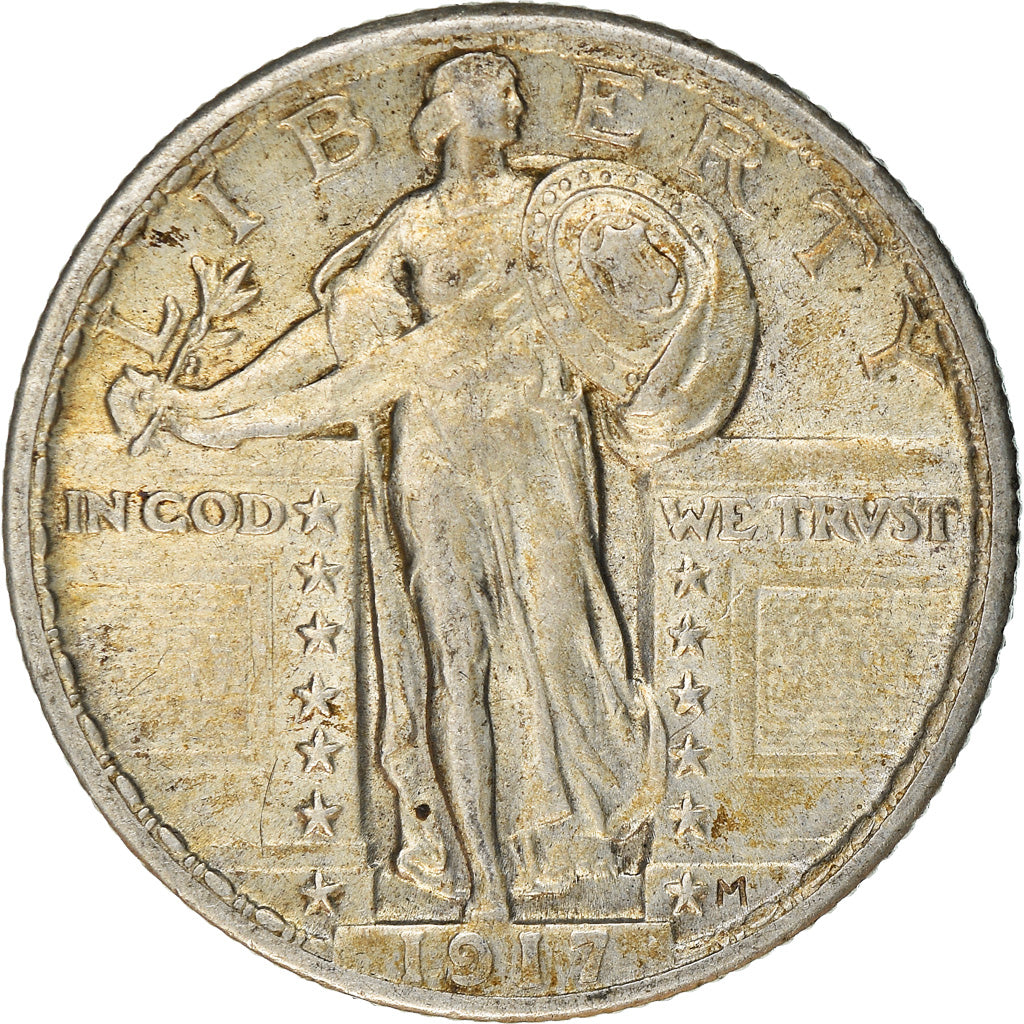 Moneta, Stati Uniti, Standing Liberty Quarter, Quarter, 1917, U.S. Mint