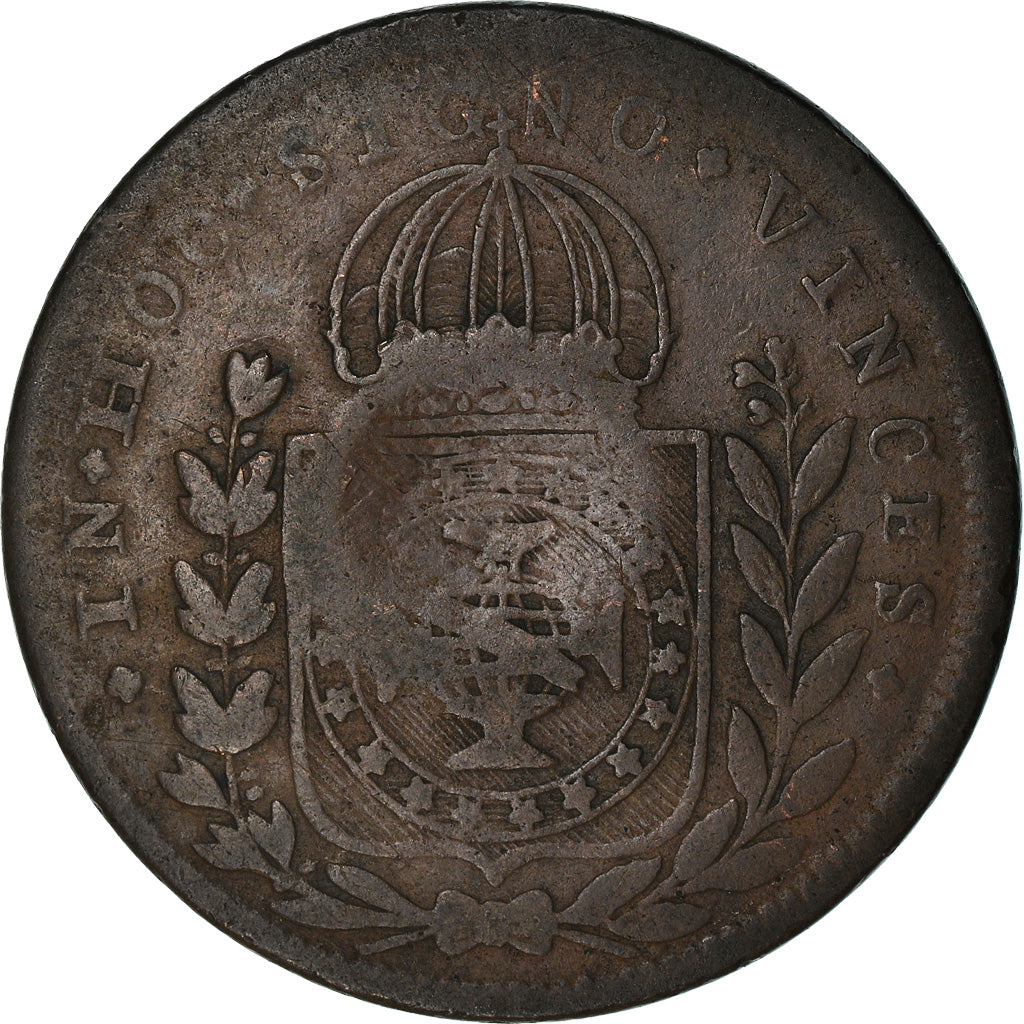 Münze, Brasilien, 20 Reis, 1826, Rio de Janeiro, S+, Kupfer, KM:436.1