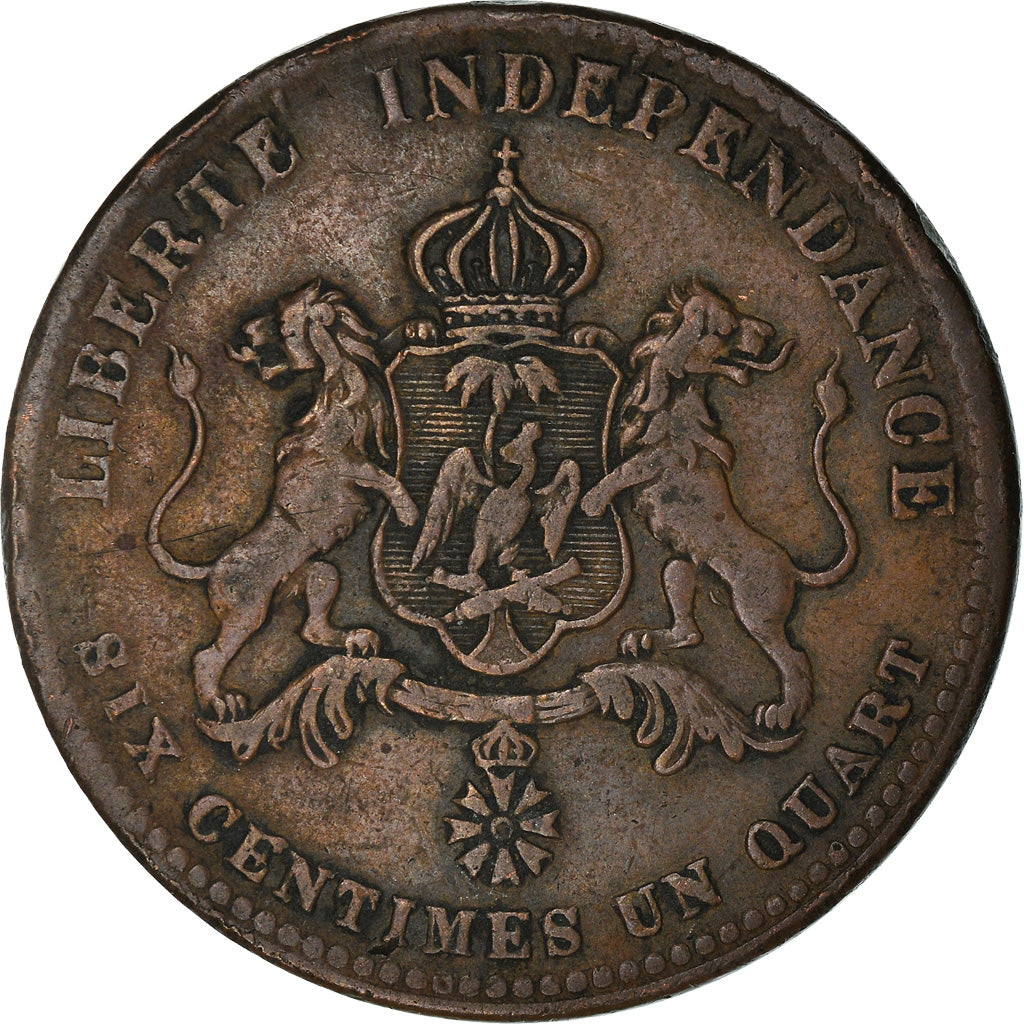 Münze, Haiti, 6-1/4 Centimes, 1850, SS, Kupfer, KM:38