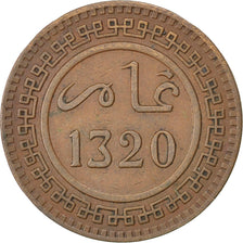Marocco, 'Abd al-Aziz, 10 Mazunas, 1902, Berlin, BB, Bronzo, KM:17.1, Lecompt...