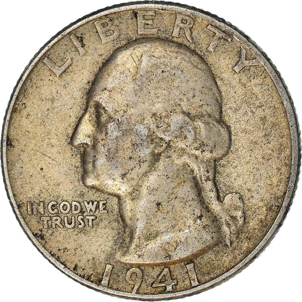 Munten, Verenigde Staten, Washington Quarter, Quarter, 1941, U.S. Mint