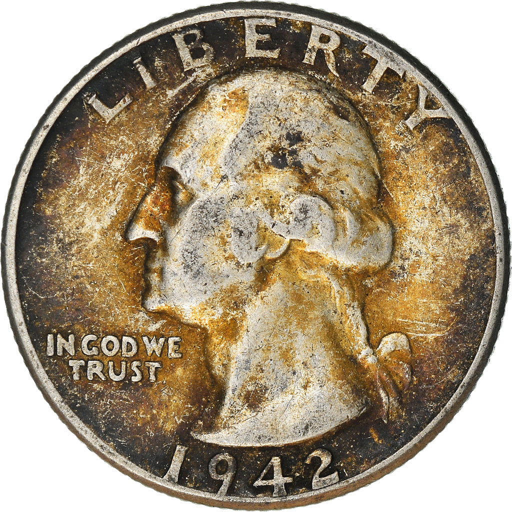 Monnaie, États-Unis, Washington Quarter, Quarter, 1942, U.S. Mint