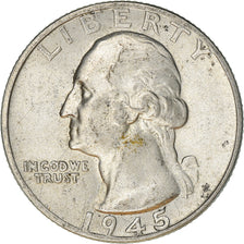 Moneta, Stati Uniti, Washington Quarter, Quarter, 1945, U.S. Mint, Philadelphia