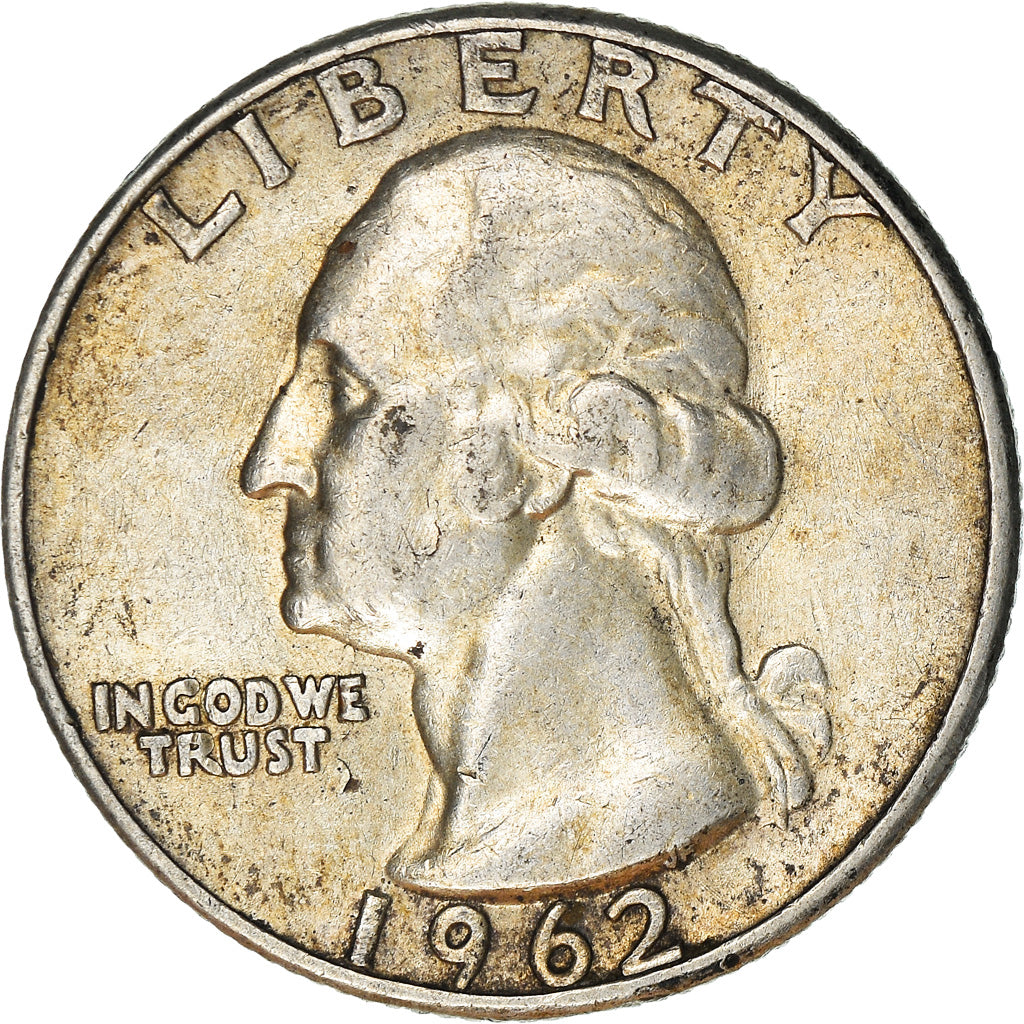 Monnaie, États-Unis, Washington Quarter, Quarter, 1962, U.S. Mint