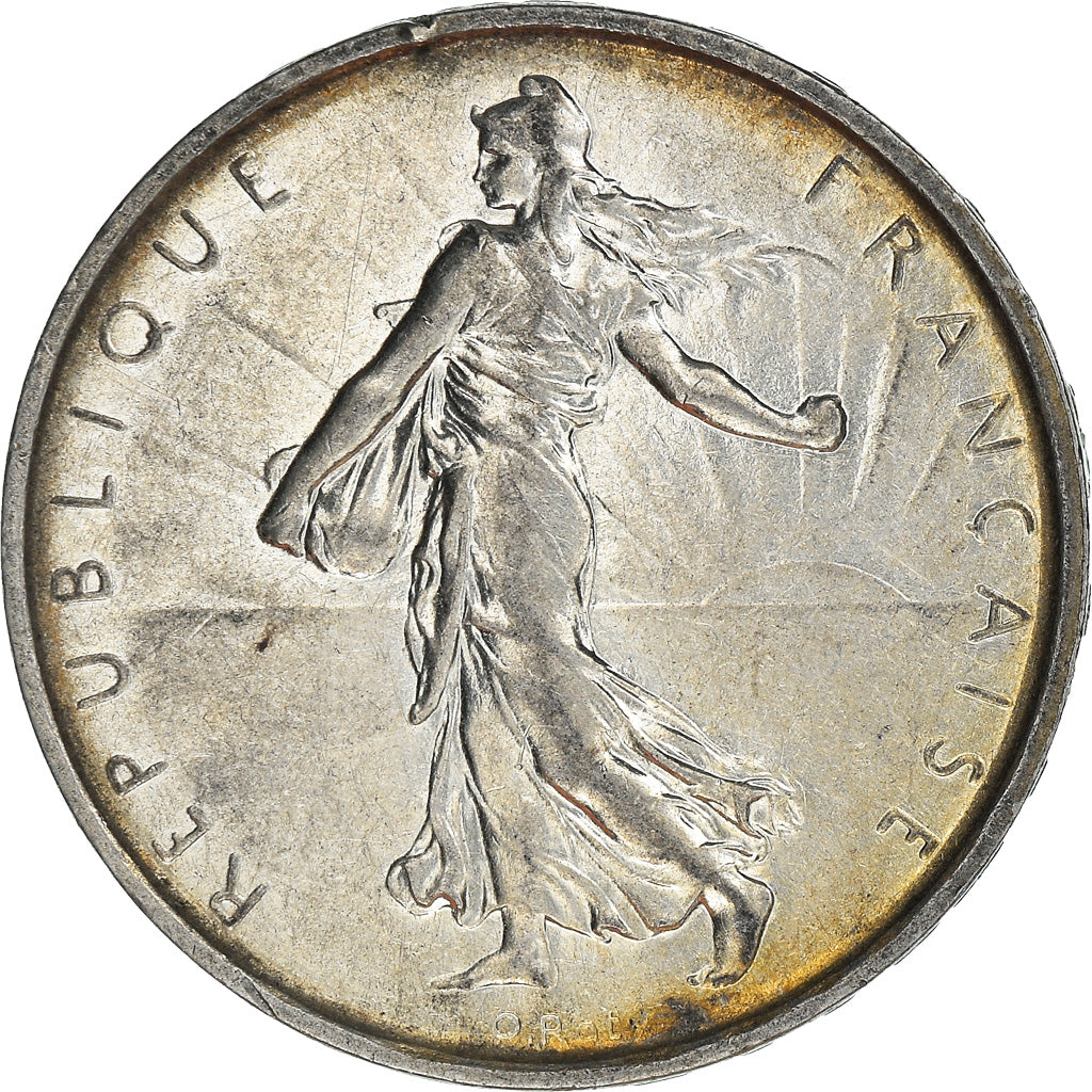 Münze, Frankreich, Semeuse, 5 Francs, 1969, VZ, Silber, KM:926, Gadoury:770