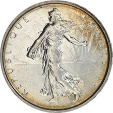 Moeda, França, Semeuse, 5 Francs, 1969, AU(55-58), Prata, KM:926, Gadoury:770