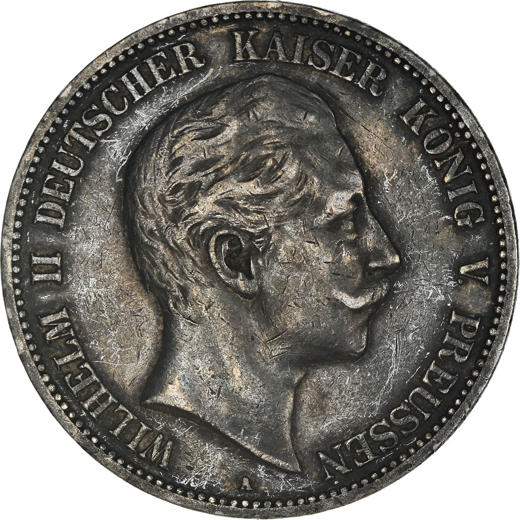 Coin, German States, PRUSSIA, Wilhelm II, 5 Mark, 1902, Berlin, EF(40-45)