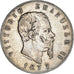 Coin, Italy, Vittorio Emanuele II, 5 Lire, 1877, Rome, VF(30-35), Silver, KM:8.4
