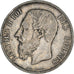 Coin, Belgium, Leopold II, 5 Francs, 5 Frank, 1870, Brussels, VF(30-35), Silver