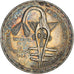 Coin, West African States, 5000 Francs, 1982, AU(55-58), Silver, KM:11