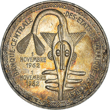 Monnaie, West African States, 5000 Francs, 1982, SUP, Argent, KM:11