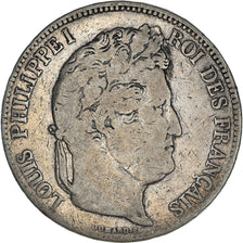 Coin, France, Louis-Philippe, 5 Francs, 1833, Paris, VF(20-25), Silver