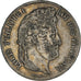 Coin, France, Louis-Philippe, 5 Francs, 1837, Paris, VF(30-35), Silver