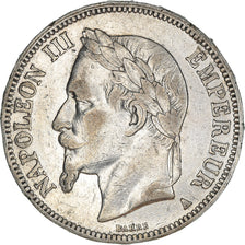 Munten, Frankrijk, Napoleon III, 5 Francs, 1867, Paris, FR+, Zilver, KM:799.1