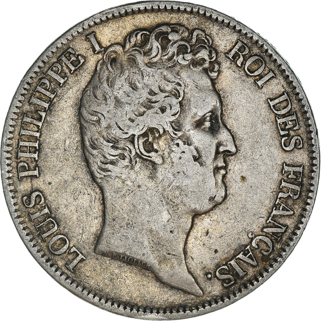 Coin, France, Louis-Philippe, 5 Francs, 1831, Rouen, VF(30-35), Silver
