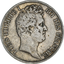 Coin, France, Louis-Philippe, 5 Francs, 1831, Rouen, VF(30-35), Silver