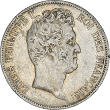 Moneta, Francia, Louis-Philippe, 5 Francs, 1830, Lyon, MB+, Argento, KM:735.4