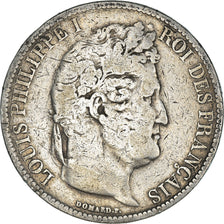 Coin, France, Louis-Philippe, 5 Francs, 1831, Lyon, VF(20-25), Silver, KM:744.2