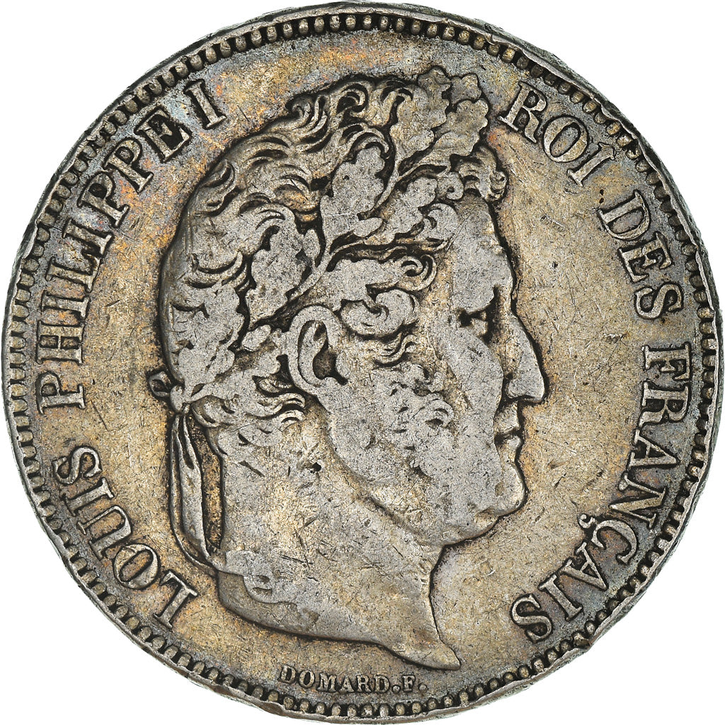 Coin, France, Louis-Philippe, 5 Francs, 1833, Lille, VF(30-35), Silver