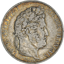 Coin, France, Louis-Philippe, 5 Francs, 1844, Lille, VF(30-35), Silver