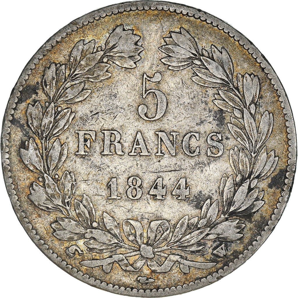 Coin, France, Louis-Philippe, 5 Francs, 1844, Lille, VF(30-35), Silver