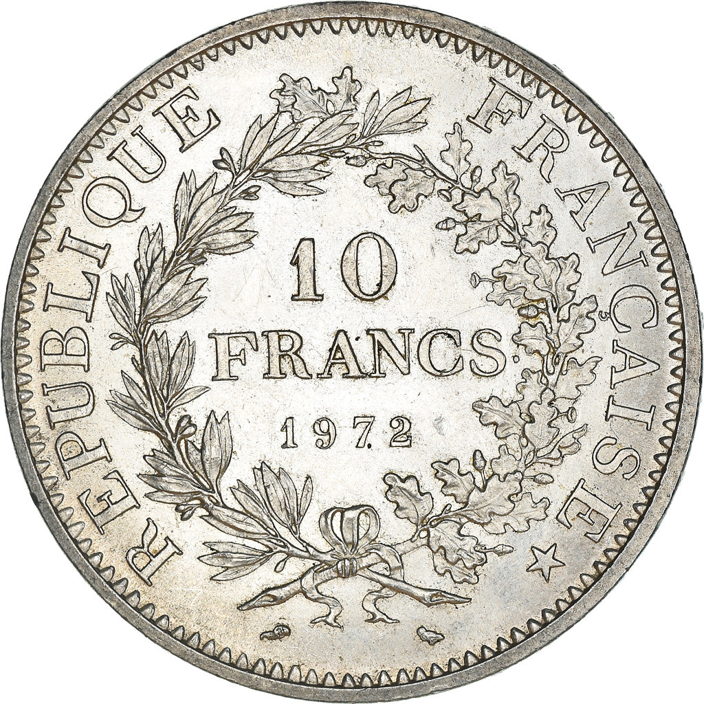 Coin, France, Hercule, 10 Francs, 1972, Paris, AU(55-58), Silver, KM:932