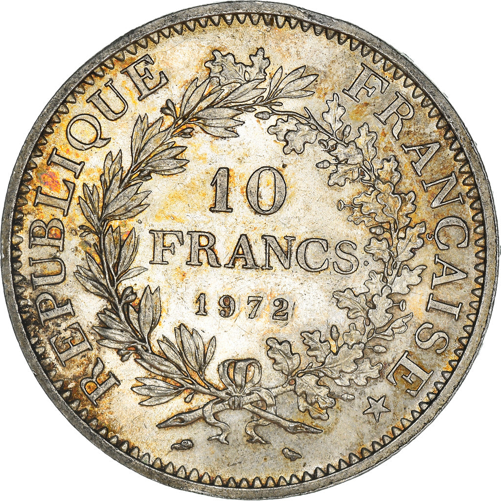 Coin, France, Hercule, 10 Francs, 1972, Paris, AU(50-53), Silver, KM:932