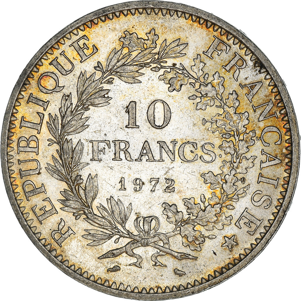 Coin, France, Hercule, 10 Francs, 1972, Paris, AU(50-53), Silver, KM:932